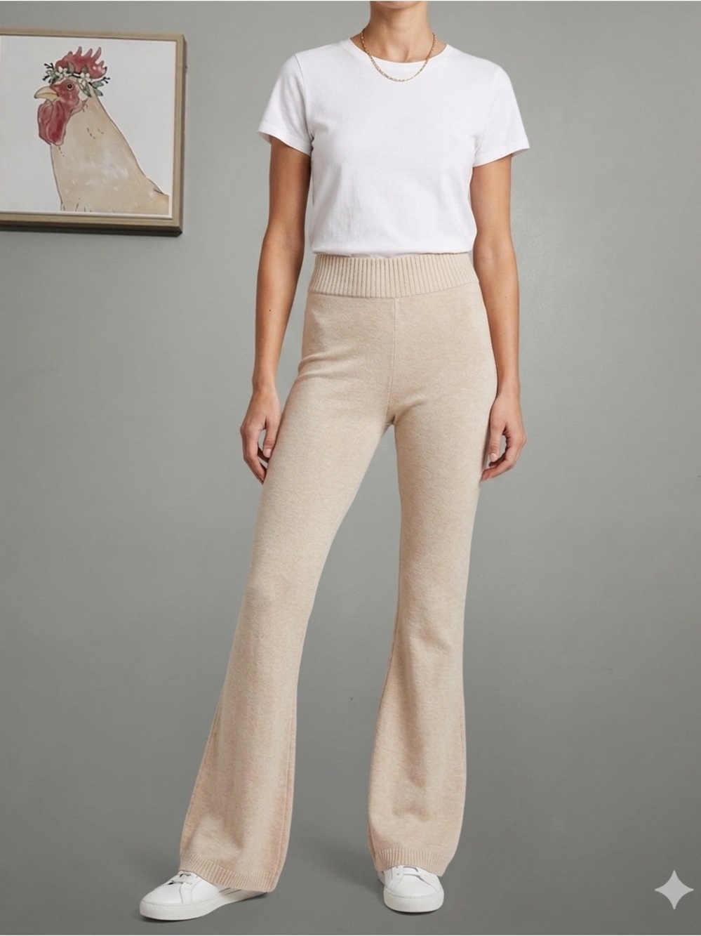 Knit Flare Pants